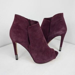 GUESS Peep toe boots heels, Size 8M